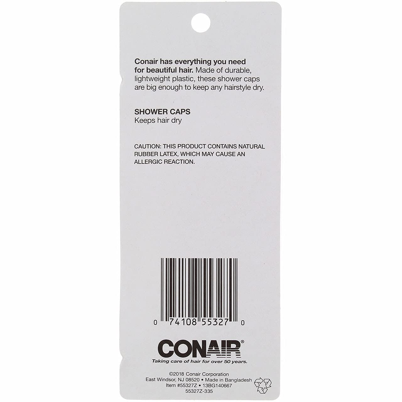 Conair 55327z Shower Cap Assorted Pastel Colors 3 Count by Conair